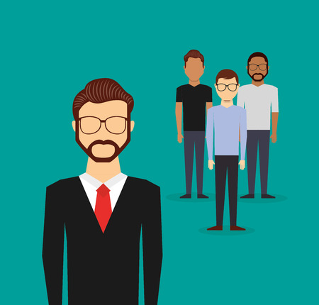 teamwork people business icon vector illustration designのイラスト素材