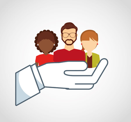 teamwork people business icon vector illustration designのイラスト素材