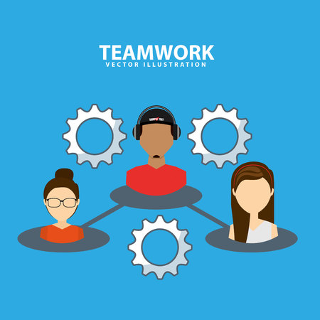 teamwork people business icon vector illustration designのイラスト素材