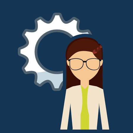 business person worker icon vector illustration designのイラスト素材