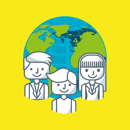 teamwork people business icon vector illustration designのイラスト素材