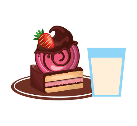 delicious tray - baked goods vector illustration designのイラスト素材