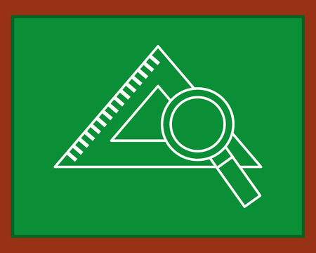 greenboard with school icon vector illustration designのイラスト素材