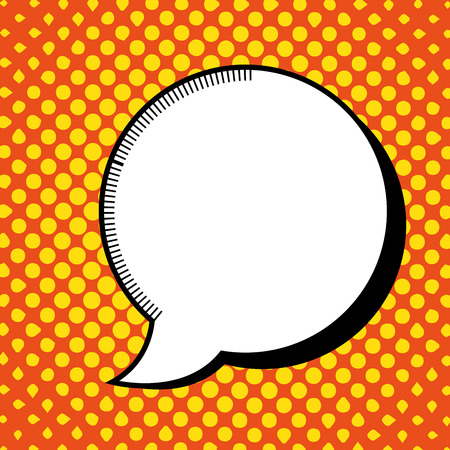 cartoon bubble speech pop art graphic vector illustrationのイラスト素材