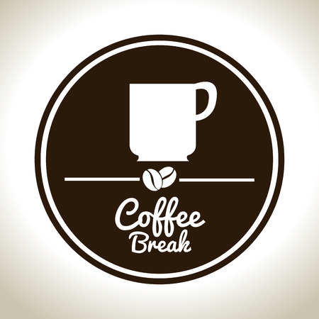 coffee break cup white graphic vector illustration eps 10のイラスト素材