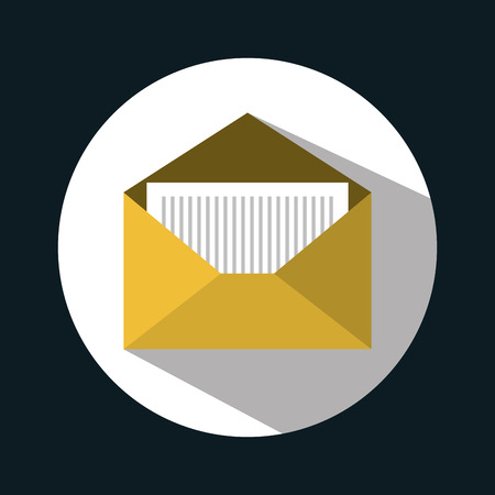 message email envelope icon design vector illustrationのイラスト素材