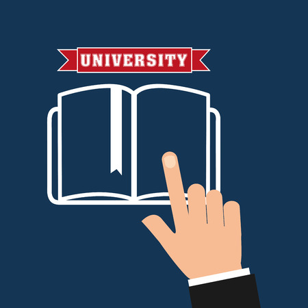 university emblem education icon vector illustration designのイラスト素材
