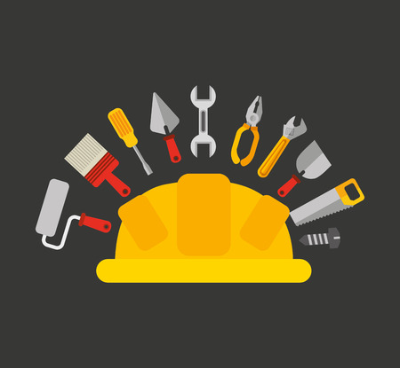 construction tools equipment icon vector illustration designのイラスト素材