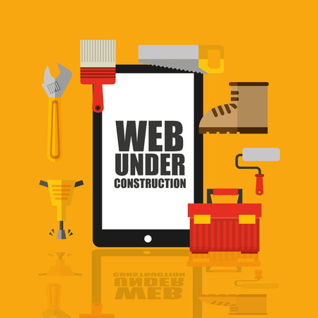 web page under construction vector illustration designのイラスト素材