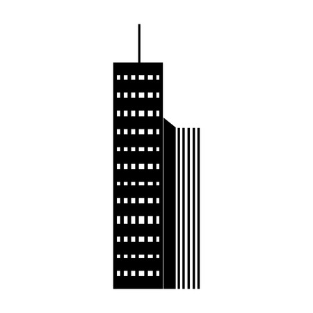 urban city towers buildings. modern architecture construction. vector illustrationのイラスト素材