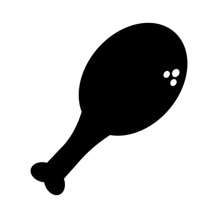 delicious chicken thighs icon vector illustration designのイラスト素材