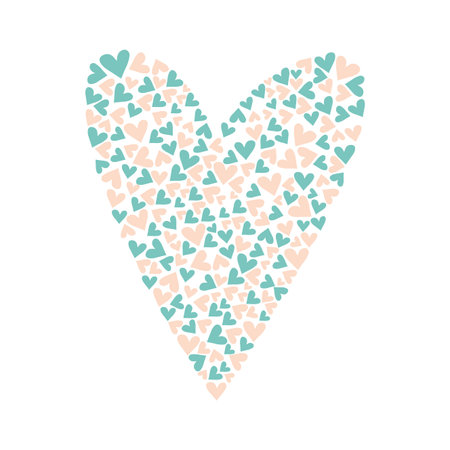 heart shape symbol. love romance passion decoration element. vector illustration