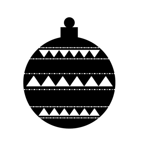christmas ball decoration isolated icon vector illustration designのイラスト素材