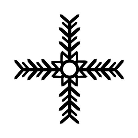 christmas snowflake isolated icon vector illustration designのイラスト素材
