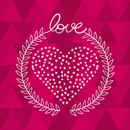 love romantic card isolated vector illustration designのイラスト素材