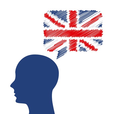 head human profile thinking vector illustration designのイラスト素材