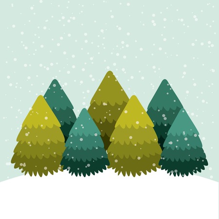 merry christmas tree holiday december vector illustration, eps10のイラスト素材