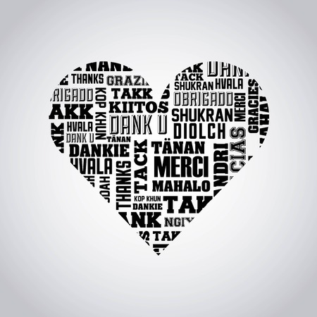 gratitude message label isolated icon vector illustration, eps10のイラスト素材