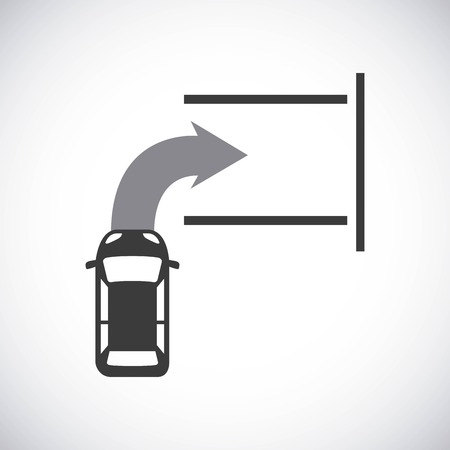 parking zone signal icon vector illustration designのイラスト素材