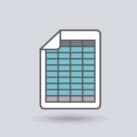 document format flat icon vector illustration designのイラスト素材