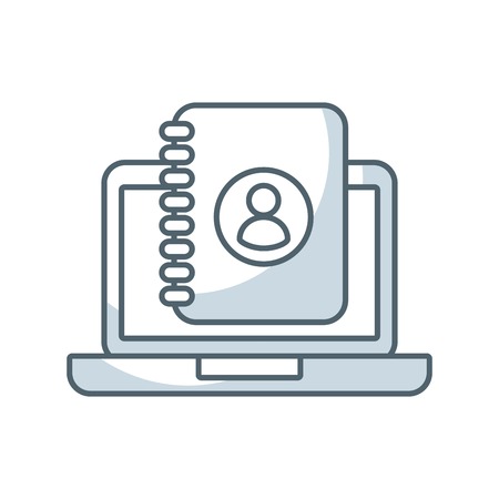 laptop computer portable icon vector illustration designのイラスト素材