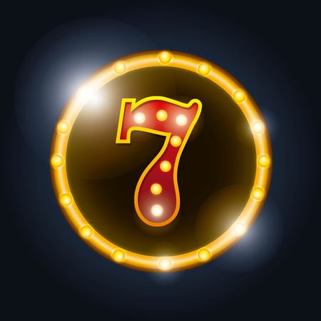 Notice spectacular casino icon vector illustration designのイラスト素材