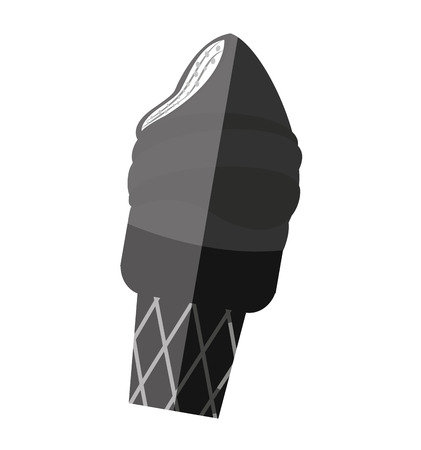 delicious ice cream cone vector illustration designのイラスト素材