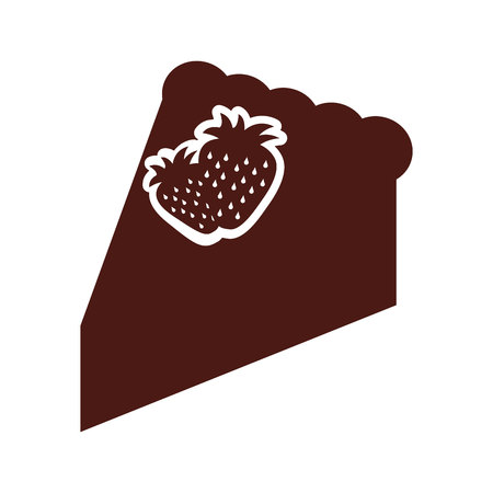 delicious sweet cake portion vector illustration designのイラスト素材