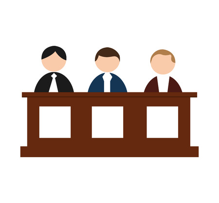 jury people isolated icon vector illustration designのイラスト素材