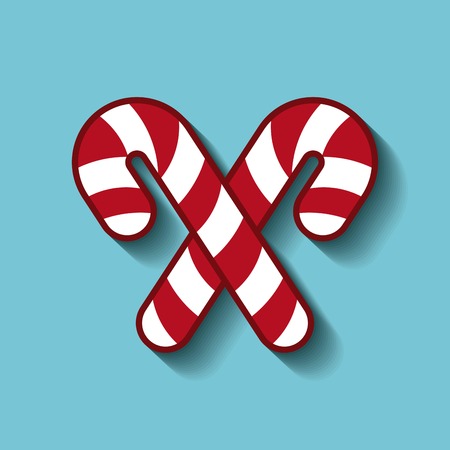 merry christmas sweet canes vector illustration designのイラスト素材