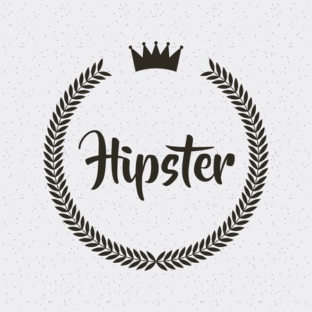 hipster style classic emblem vector illustration designのイラスト素材