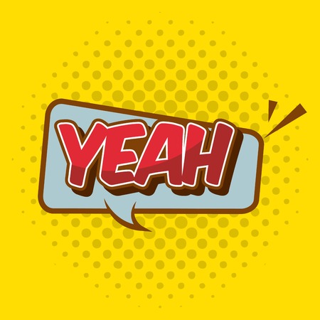 comic pop art message vector illustration designのイラスト素材