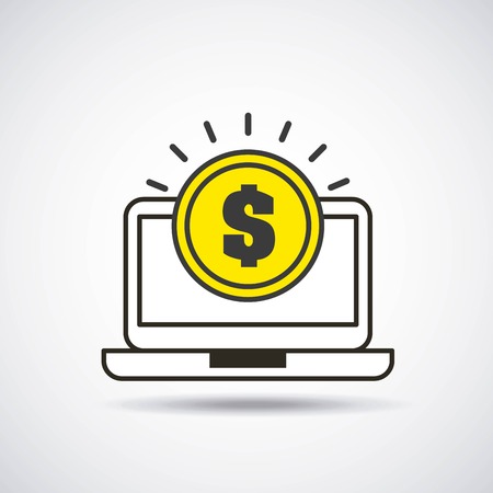 laptop computer technology icon vector illustration designのイラスト素材