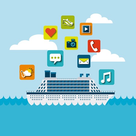 social media marketing icon vector illustration designのイラスト素材