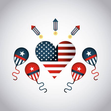 united states of america emblem vector illustration designのイラスト素材