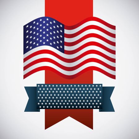 united states of america emblem vector illustration designのイラスト素材