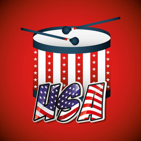 united states of america emblem vector illustration designのイラスト素材