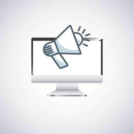 desktop computer technology icon vector illustration designのイラスト素材