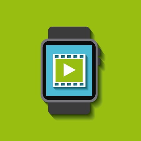 smartwatch wearable technology icon vector illustration designのイラスト素材