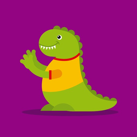 funny monster character icon vector illustration designのイラスト素材