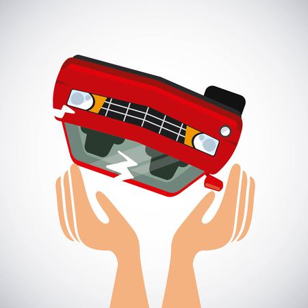 car insurance concept icon vector illustration designのイラスト素材
