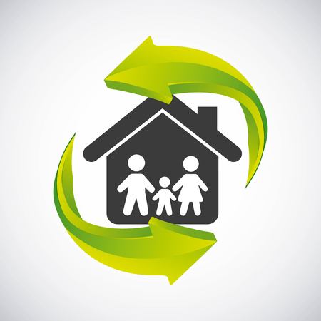 house insurance concept icon vector illustration designのイラスト素材