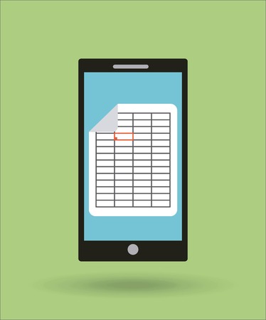 smartphone technology device electronic icon vector illustration designのイラスト素材