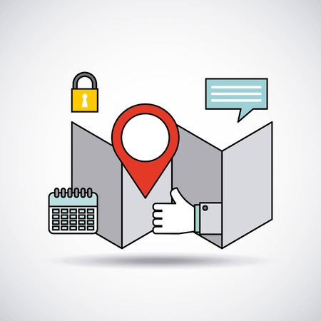 social media marketing business vector illustration designのイラスト素材