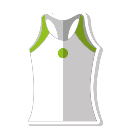 tennis uniform sport equipment icon vector illustration designのイラスト素材