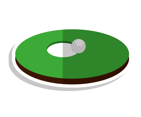 hole golf sport icon vector illustration designのイラスト素材