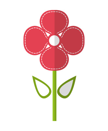 beautiful flower cute icon vector illustration designのイラスト素材