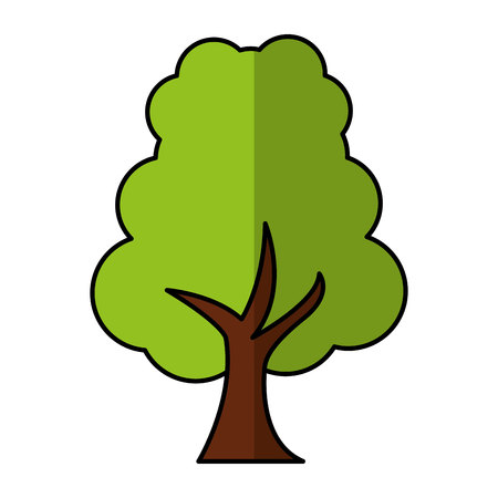 tree plant forest isolated icon vector illustration designのイラスト素材