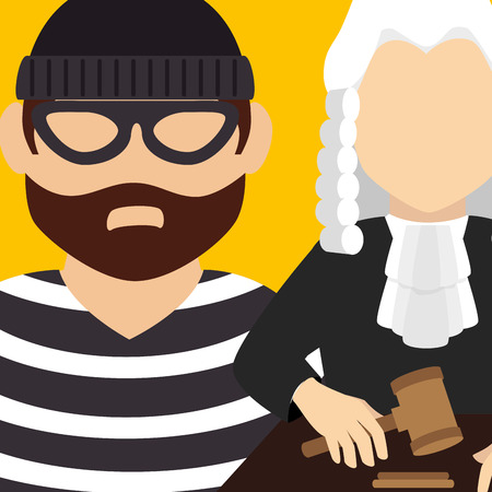 Law and legal justice graphic design, vector illustrationのイラスト素材