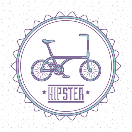 bicycle retro hipster style vector illustration designのイラスト素材